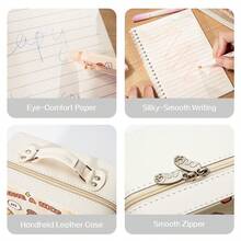 1 Set Of Capybara Stationery Set, 14 Inch Suitcase, Storage Box, Pencil Case, Brown Pencil Case, Cute Notebook Set, Highlighter Stickers Note, Erasable Blue Pen Correction, With Pen Holder, Brooch Set, Gift Stationery, Back To School Gifts - Multicolor - View 10