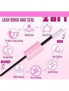 Eyelash Bonding & Sealing 10ml Eyelash Cluster Bonding & Sealing Eyelash Glue, 5ml Take-Out, For False Eyelash Slimming Long-Lasting Waterproof All Day Wear 2-In-1 Lash Adhesive & Sealing For DlY Lash Extension - Bonding and Sealing - View 3