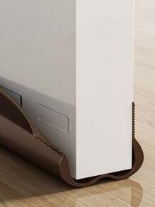 1 pieza Bloqueador de corriente de aire ajustable para puerta de plástico - Sello a prueba de agua, reducción de ruido, protección inferior de PVC suave para insonorización y anti-insectos, protección de la parte inferior. Sello de puerta ajustable. Sello de plástico duradero, parador de corrientes de aire para puerta.