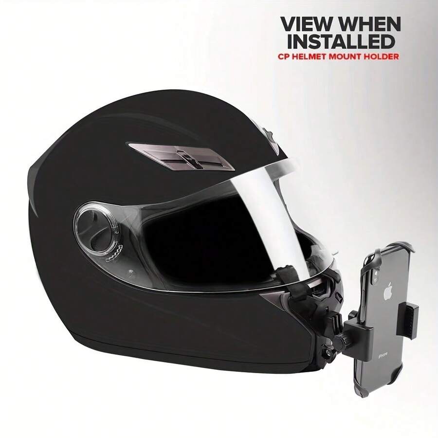 Soporte para barbilla de casco de motocicleta, compatible con teléfonos y cámaras POV como GoPro Hero 9/8/7/6/5/4/3, duradero y diseñado para filmación de aventuras sin manos, accesorio de motocicleta