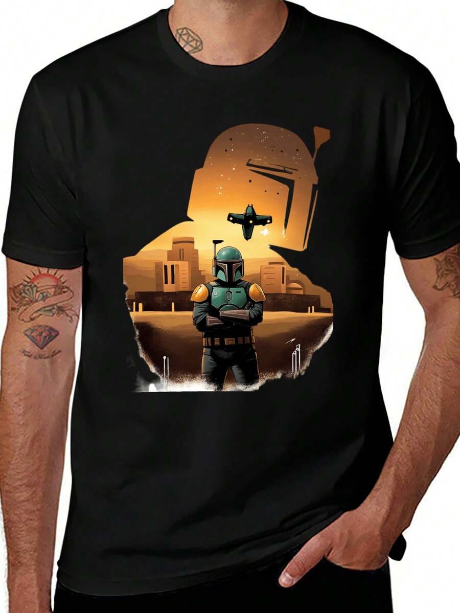 Bounty Green T Shirt 100% Cotton The Boba Fett Ashoka Tano Anakin Grogu Mando Ugly Skywalker This Is The Way Bounty Clone Baby, Perfect As Gifts - Black - View 1