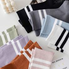 8 Pairs Women's Pilates Grip Socks, Non-Slip, Multicolor, Barefoot Exercises, Suitable For Pilates, Yoga, Gym, Jogging, Dancing, Ballet