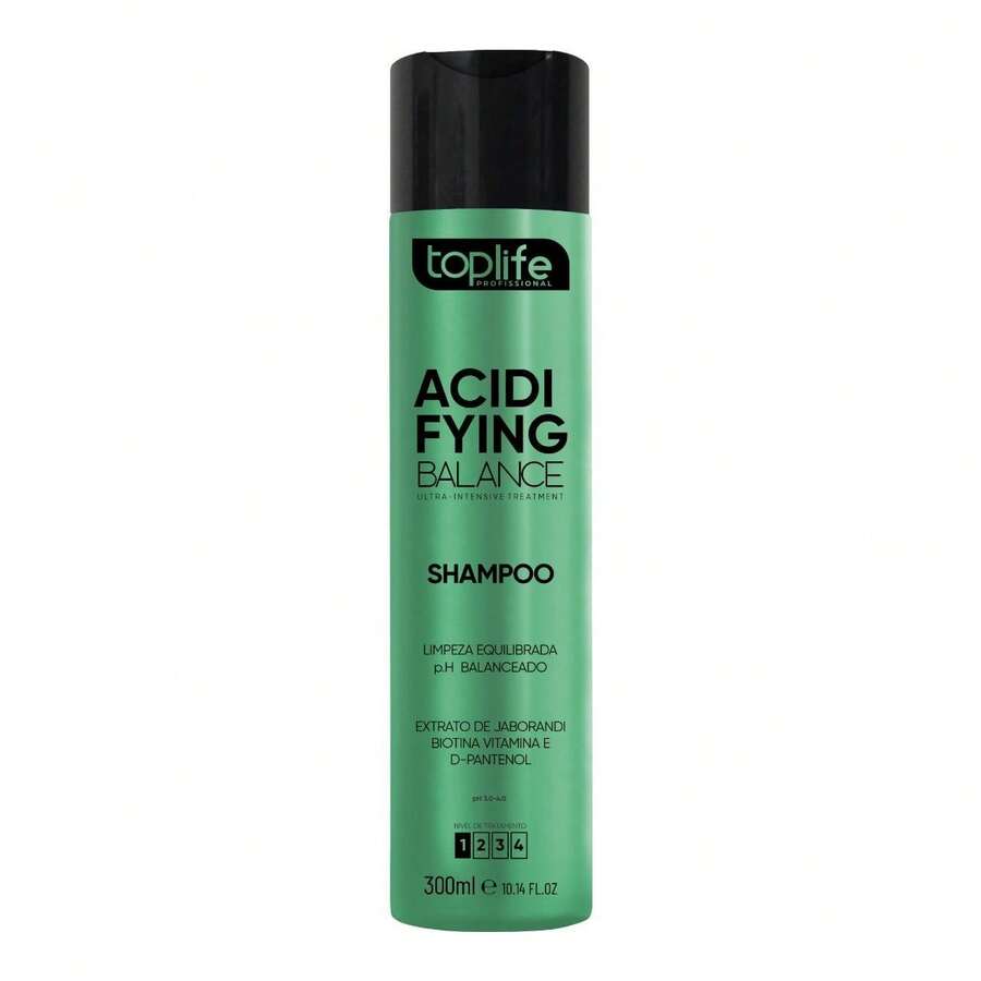 Shampoo Acidificante 300ml Toplife –Pós Química - Branco - Visão 1