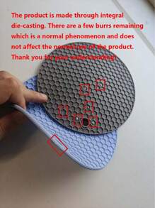 1/5/10pcs Honeycomb Silicone Placemats, Non-Slip Pads, Pot Holders, Table Mats, Heat Insulation Coasters, Multi-Function Round Heatproof Silicone Mats, Cup Coasters, Hot Pot Holders, Kitchen & Dining Accessories, Picnic Blankets