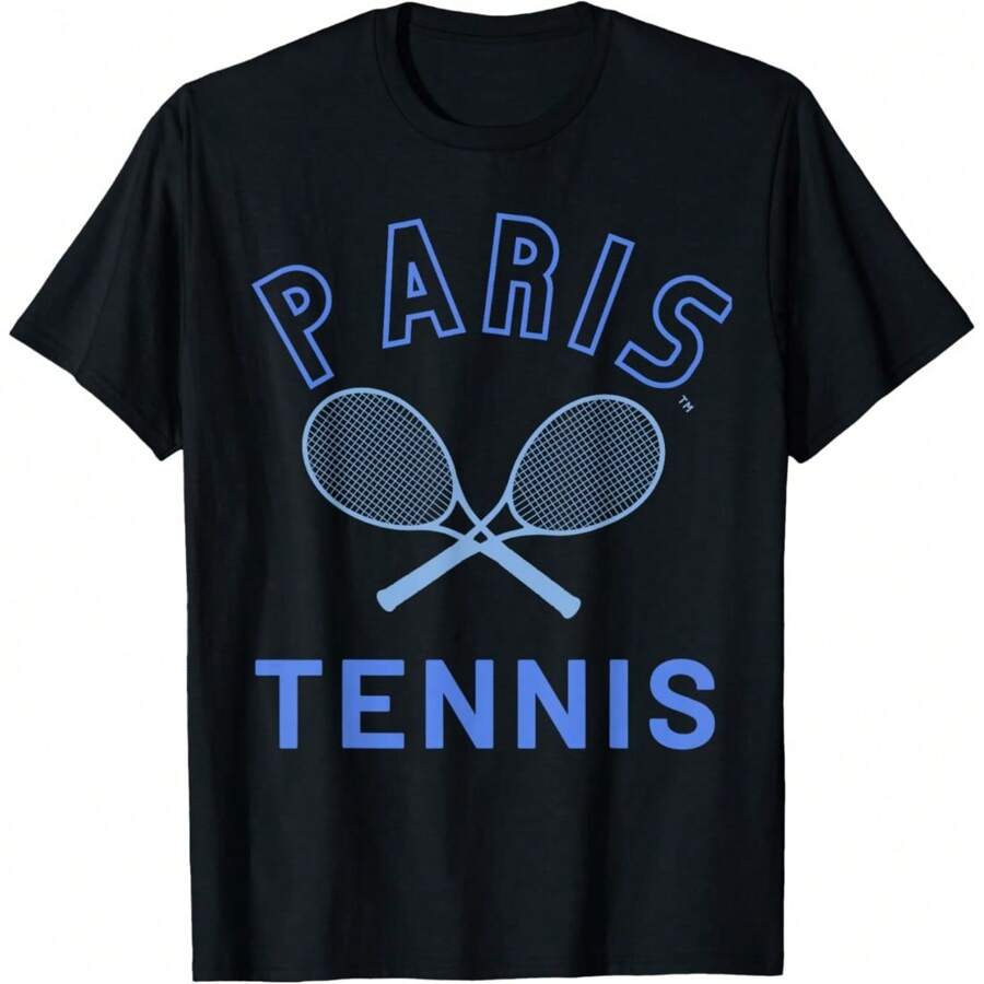 Gym Shirts Men Paris Tennis T-Shirt  Summer T Shirt For Men Men T Shirts Casual Wimbledon Tennis Suitable For Daily Wear