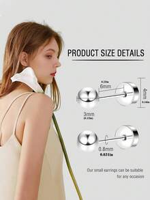 2件-10件穿孔套装-一次性无菌耳洞枪家用穿耳工具+5个银色球2mm-7mm球形平背耳钉 - 彩色 - 查看 9