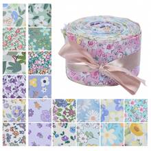 Jelly Roll Fabric - Quilted Patchwork Print, Ditsy Floral Strips For Quilting & Sewing, Assorted Colors (2.56" X 19.7")