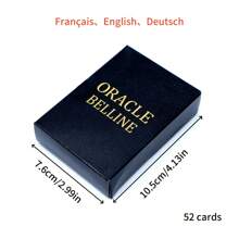 Oracle French Card Game - Premium Cardstock Deck With Elegant Black & Golden Packaging & Paper Manual For Strategic Family Fun