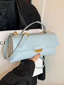 Bolso bandolera cuadrado pequeño versátil con bloque de color personalizado, moda 2025 para mujer