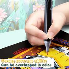 An 168-Color Set Of Alcohol Marker Pens, Double-Tipped School Supplies Markers, Permanent Alcohol Markers. Designed For Adult Artists Art Supplies, These Markers Excel At Anime Painting, Sketching, And Illustration, Making Them An Excellent Gifting Option - 套裝 - 查看 2