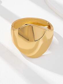 1 Vòng tay bằng nhựa thiết kế cơ bản Châu Âu của Mỹ, Bộ vòng tay kim loại dày cho nữ, Bộ vòng tay acrylic co giãn màu đồi mồi, Trang sức thời trang phù hợp để đeo hàng ngày, dự tiệc, hẹn hò - Nhiều màu - Xem 2