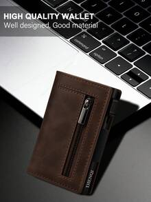 Luxury RFID Blocking Card Holder Men Wallets Money Bag Metal Credit Cardholder Aluminium Slim Thin Smart Minimalistic Wallets Formal/Business Formal - Multicolor - View 3