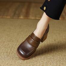 Women Loafers Shoes - 咖啡色 - 查看 3