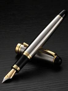 [Customized] Laser Engraved Pen Holder, 1pc Elegant Customized Fountain Pen With 0.5mm Fine Nib, High-Quality Electroplated Craftsmanship, Smooth Writing Experience, Refillable Ink Cartridge, Includes 30pcs 2.6mm Ink Cartridges, Great Daily Writing/Calligraphy Gift For Coworkers, Family, Back To School, Valentine's Day, Christmas, Father's Day, Teacher's Day, Thanksgiving, Christmas, Mother's Day, Birthday, Personalized Gifts - Multicolor - View 45