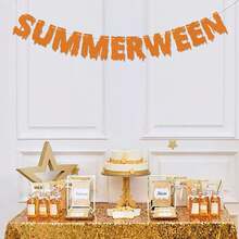 Summerween Banner, Summer Halloween Party Decorations, Halloween In Summer Decor - Multicolor - View 4