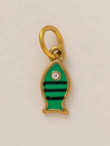 1 件时尚精致不锈钢飞机恐龙钱包蛋蜡烛吊坠，镀 18K 金，不易氧化，适合 DIY 创意项链、手链、耳环、包链、钥匙扣和创意吊坠，适合妻子、母亲和女友日常佩戴