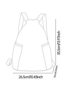 1 szt. Plecak ze ściągaczem z motywem zwierząt podwodnych i motywem kreskówkowym, z kieszeniami, spersonalizowany prezent na powrót do szkoły, odpowiedni dla dzieci i nastolatków