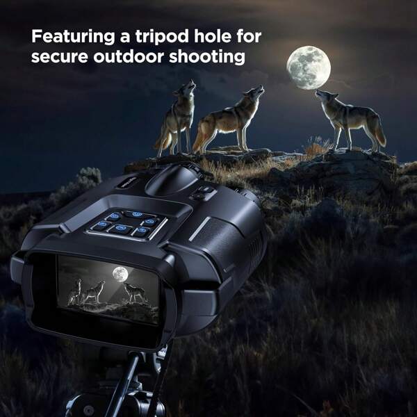 4K Night Vision Binoculars - Equipped With Flashlight, Suitable For Lighting, Additional Lighting And Signaling To Assist Camping, Hunting And Security, Night Vision Binoculars For Adults, 3 Inch Large Screen, 8x Digital Zoom, 32GB Memory To Store Photos, Maps And Videos, Perfect Unique Gift For Outdoor Lovers, Camping Lovers And More.