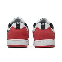Nike SB Alleyoop Suede Wrap-Around Non-Slip Low-Top Skateboarding Shoes, Black/White/Red, For Men - Black, White and Red - View 4