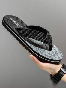 Últimos modelos de 2025 Chanclas de hombre, sandalias de playa para exteriores, estilo coreano con correa trenzada de EVA personalizada y suela blanda - Color - Ver 7