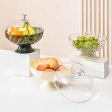 L Creative Fruit Bowl With Lid - Multicolor - View 11