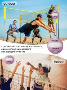 A 2 Pieces Set Of Super Soft No. 5 Volleyball, Suitable For Outdoor/Indoor/Swimming Pool/Gym Training. High-Quality Volleyball Equipment, Durable And Stable, Waterproof For Beach Games And Training