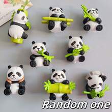 5 Stück/3 Stück/2 Stück/1 Stück Cartoon 3D realistischer Panda Kühlschrankmagnet, kreative Heimdekoration, Figuren, Tierverzierungen, Sammlerstücke, Basteleien, Reiseandenken, süße Magnetaufkleber, ovaler Kunststoff mit Magneten, geeignet für Kühlschrank, Auto oder Heimdekoration lebensechte Panda Kühlschrankmagnete, kreative Heimdekoration, Reiseandenken, süße Magnetaufkleber, Panda Dekoration, Verzierungen, Heimdekoration, Geschenke für Familie und Freunde, Partyzubehör, kleine Geschenke