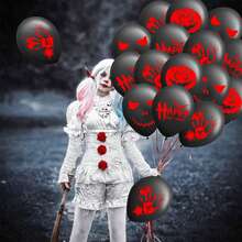 32pcs Halloween Balloons, 12inch Black Latex Balloons, For Black Themed Party Decorations, Fun Halloween Party, Graduation, Wedding, New Year, Gender Reveal, Bachelorette, Birthday Party Decorations, Photo Studio Photo Background Decoration Props