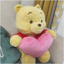 小熊维尼毛绒玩偶抱枕，柔软卡通毛绒家居装饰，可爱礼物，30厘米/11.81英寸 - 黃色 - 查看 6