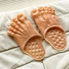 2 piezas de Nuevas pantuflas de felpa con diseño de monstruo para disfraz de Halloween, decoración para fiesta de disfraces, accesorios de cosplay para los pies - Multicolor - Ver 1