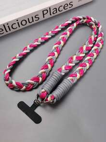 1 件装奢华针织金线挂绳斜挎肩带钥匙扣钥匙圈编织绳带替换补丁配件 - 掛繩 - 查看 3