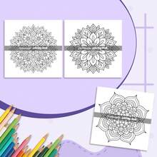 GDTME Sách tô màu họa tiết Mandala dành cho người lớn, món quà hoàn hảo cho các bữa tiệc và sinh nhật (sách tô màu dễ), đồ dùng học tập, vật dụng cần thiết cho năm học mới. - Nhiều màu - Xem 5
