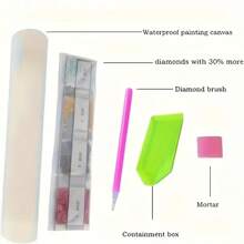 1 pieza Kit de pintura de diamante 5D con temática de ciudad y paisaje marino, diamantes redondos completos, manualidades hechas a mano, decoración de pared del hogar, regalo
