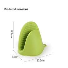 1/2/6 Pcs Black/Grey/Orange/Green/Red Silicone Oven Mitts - Heat Resistant, Textured Grip Pot Holders With Hanging Loop, Suitable For Kitchen - Perfect For Cooking And Baking, Oven Gloves And Pot Holders - Multicolor - View 8