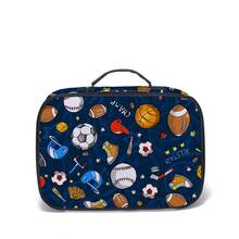 2PCS Back To School Backpack For Boys Girls, Feature Creative Printing Backpack For Teens Elementary Middle High School Students, Large Capacity 16 Inch School Bags With Lunch Box - Football - View 6