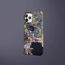1 funda VintageArt Patchwork Niche de alta calidad, acabado mate - Compatible con phone 16 Pro/15/14/13/12/11 - Azul - Ver 2