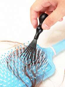 1pcHairbrush Cleaner Tool Hair Brush Cleaning Tool Comb Cleaning Brush Versatile Hair Care - 彩色 - 查看 4