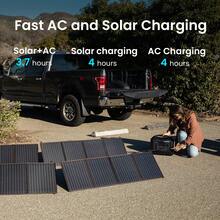 OUPES 1800W Portable Power Station 1488Wh LiFePO4 Battery Pack With 10 Outputs For Outdoor Camping, RV/Van Travel, Emergency Situations, Home Backup - màu đen - Xem 5