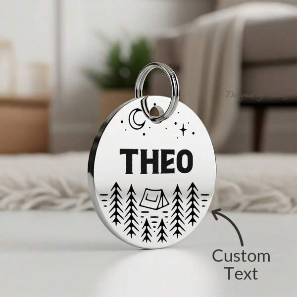 1 Piece Cute Dog Cat Tag For Dogs Cat Pet Personalized - Personalized Engraved Dog Tag - Pet Tag, Pet ID Tag - Cat Tag, Puppy Tag Gift