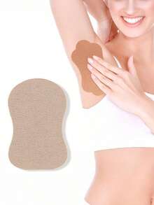 10/20/30/50 piezas Almohadillas desechables para el sudor debajo de los brazos de tela no tejida, color blanco simple, protección contra el sudor efectiva y duradera, absorbente invisible, cómoda para las axilas, almohadillas para el sudor adecuadas para viajes al aire libre, unisex, viajes, deportes, al aire libre, cuidado corporal de verano