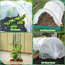 1 pièce Arceau de jardin convenant pour les potagers surélevés, 30 arceaux de serre, tunnel de jardin en fibre de verre avec revêtement anti-rouille, cadre d'anneau amovible, convient pour la canopée, le filet à oiseaux, le filet de jardin, la couverture de plante