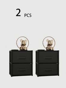 多功能便携式衣柜整理器，带抽屉的小型/中型立方体储物柜，防尘衣柜，搁板，鞋架，独立式展示架，易于组装，适用于卧室、客厅、家庭、室内储物、厨房、家庭办公室、节日礼物、圣诞礼物 - 彩色 - 查看 14