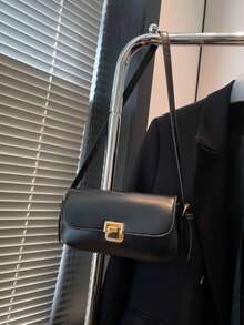 高品质女士新款2025百搭包包小众包单肩小方包女腋下包 - 黑色 - 查看 12