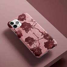 Funda para teléfono, 1 unidad, vintage, rosa, de alta gama. Funda Premium Mate para Teléfono - Compatible con 16 Pro/15/14/13/12/11 - Rojo - Ver 2