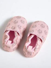 0-2 Years Old Baby Soft Bottom Toddler Shoes, Hedgehog Pattern Flat Shoes, Anti-Slip Breathable Infant Prewalker Shoes, Spring/Summer Slip-On Soft Bottom Shoes, Cute Crawling Shoes For Baby Girls