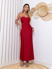 Women Dresses - Red - View 6