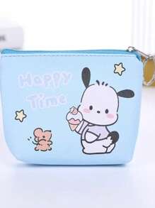 Sanrio 1pc Sanrio Hello Kitty Cartoon Cute Sanitary Pad Cosmetic Bag, Portable Zipper Storage Pouch, Multi-Function Sanitary Pad, Tissue Storage Bag, Suitable For Travel, Business Trips, Outings, Christmas, Holiday Gifts