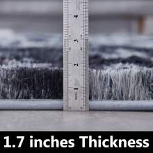 Sour Lemon Living Room Rug, 120 X 120 Cm, Grey, Fluffy Living Room Rug, Washable, Non-Slip, Suitable For Bedrooms, Hallways, Living Rooms, Warm, Cozy