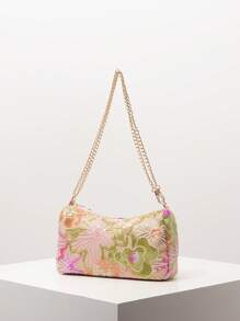 亮片单肩包、新娘派对、闪亮亮片手提包、舞会包、舞会配饰、优雅女士包、婚礼用品、闪光舞厅钱包（图案随机） - 彩色 - 查看 2