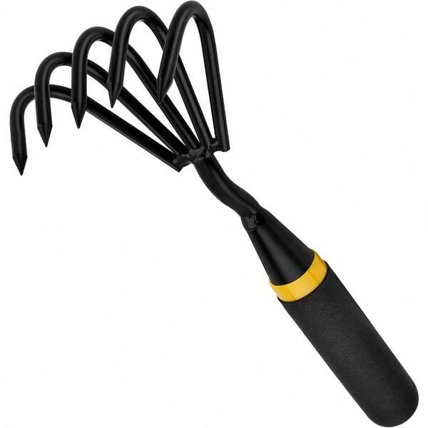 Cultivador manual de acero inoxidable: Herramienta de jardín ideal para la preparación profunda del suelo, la siembra y el deshierbe